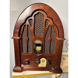GE Vintage 1932 Style Cathedral AM/FM Radio – Model 7-4100J | Works With Manual